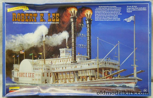 Lindberg 1/163 Robert E. Lee Mississippi Steamboat, 70864 plastic model kit